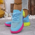 thumbnail image 5 of Women's Lace Up Walking Shoes Breathable Ultra Lightweight Sport Casual Ladies Girls Fashion Platform Sneakers, 5 of 8