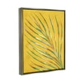 thumbnail image 3 of Bold Yellow Palm Leaf Petals Botanical & Floral Graphic Art Luster Gray Framed Art Print Wall Art, 3 of 6