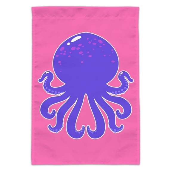Cute Octopus Tentacles Ocean Garden Yard Flag