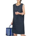 thumbnail image 4 of ZANZEA Ladies Fashion Sundress Sleeveless Cotton Linen Vintage Casual Dress, 4 of 5