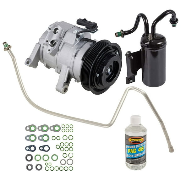 AC Compressor & A/C Kit For Dodge Ram 1500 3.7L V6 & 4.7L V8 2004 2005 2006 2007 - DOES NOT FIT DIESEL OR 5.7L HEMI! - BuyAutoParts