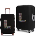 thumbnail image 1 of 2022 Luggage Case Protective Cover Text 26 Letter Pattern Travel Elastic Duffle Luggage Dust Cover for 18-28 Inch Suitcase 8text L L, 1 of 6