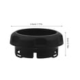 thumbnail image 2 of unbranded Anillo Decorativo Para Knob De Aire Acondicionado Negro Con Ajuste Para Interiores De Autos, 2 of 8