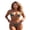Green, variant on LMLYSoH Women 2 Pieces Bikini Swimsuits Patchwork Tie-Up Halter Neck Sleeveless Bra Thong Bottoms Beach Bathing Suit Set