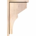 thumbnail image 3 of Ekena Millwork 5 1/2"W x 12"D x 20"H Monterey Smooth Corbel w/Backplate, Douglas Fir, 3 of 9