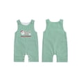 thumbnail image 2 of BemeyourBBs Baby Christmas Striped Overall Romper Santa Sleeveless Bodysuit, 2 of 9