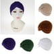 thumbnail image 5 of Pañuelo para la cabeza de moda para mujer, pañuelo tipo turbante para la cabeza contra el cáncer Púrpura, 5 of 8