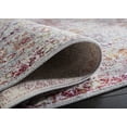 thumbnail image 6 of SAFAVIEH Valencia Dafina Distressed Oriental Polyester Area Rug, Grey/Red, 2'3" x 4', 6 of 7
