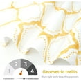thumbnail image 4 of Driftaway Geo Trellis Room Darkening Grommet Unlined Window Curtains, Set Of Two Panels, Each 52ÂX96Â (Yellow), 4 of 8