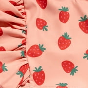 Oodles Summer Strawberries Dog Bikini, Pink, Small