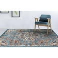thumbnail image 2 of Amer Rugs Alexandria Blue Medallion Runner Rug 2'x6', 2 of 5