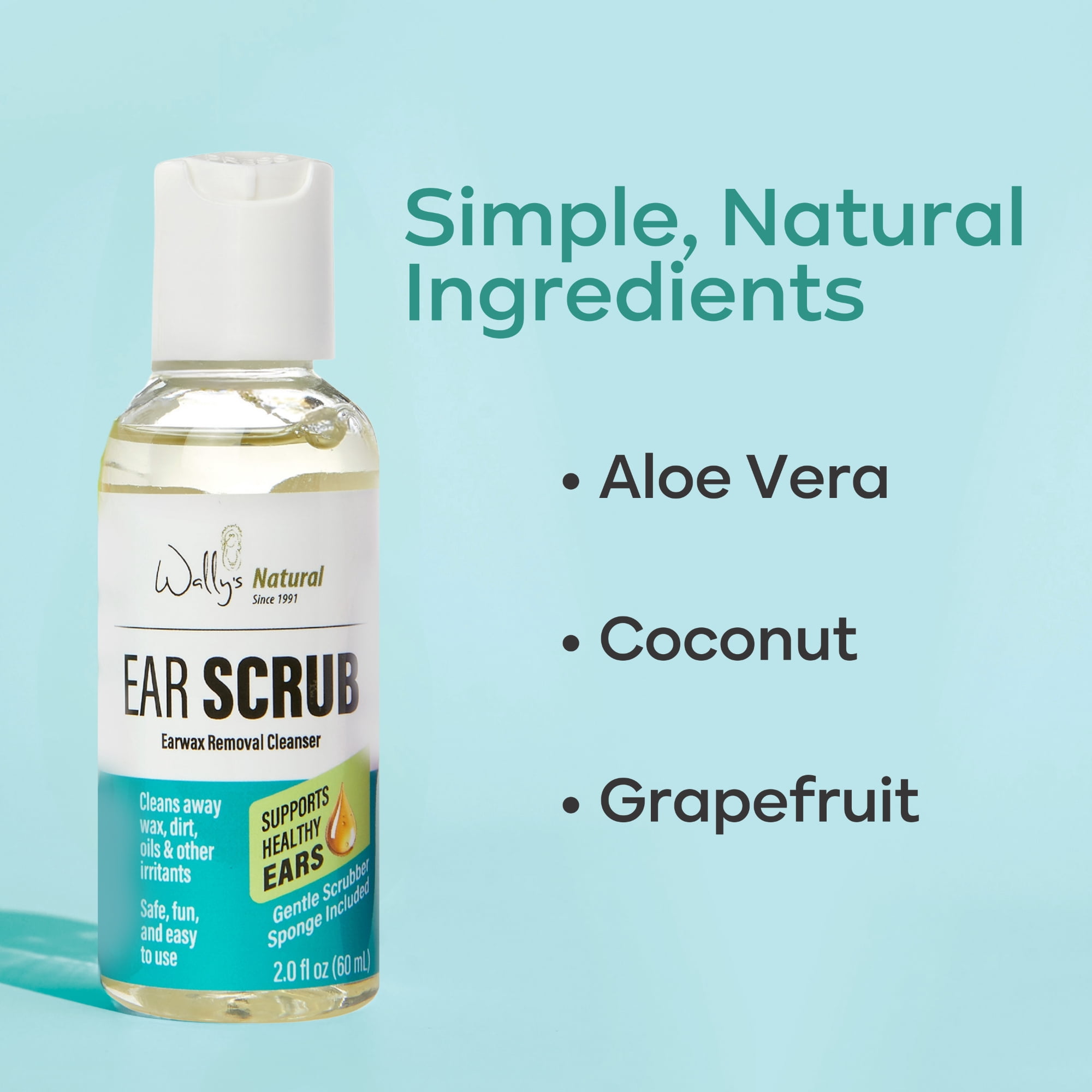 Wally's Natural Adult Ear Care Bundle, 3 pack