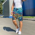 thumbnail image 3 of Daiia Sea World Mens Woven Stretch Pajama Short,Short Pajama Pants-4X-Large, 3 of 7