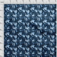 thumbnail image 4 of oneOone Georgette Viscose Blue Fabric Abstract Dress Material Fabric Print Fabric By The Yard 42 Inch Wide, 4 of 4