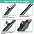 thumbnail image 6 of BeGrit 2-in-1 SUP Paddle & Kayak Paddle, 4-Piece Adjustable, Carbon Fiber Blade, Floating, with Leash, 6 of 8