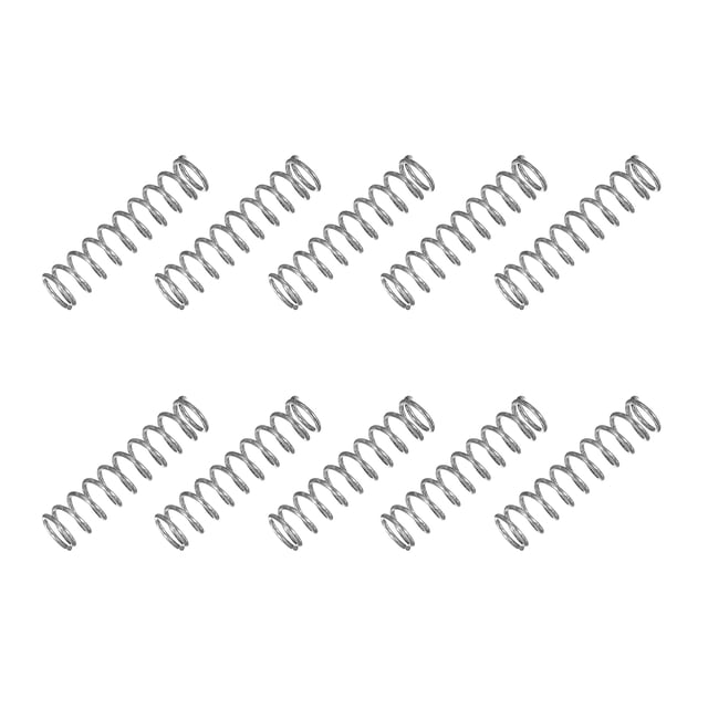 Uxcell Petit Ressort de Compression 2 mm OD 0,35 mm Diamètre du Fil 5 mm Longueur Libre 6x0.7x25 mm