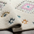 thumbnail image 7 of Surya Lofty 94x122" Rectangle Contemporary Fabric Rug in White/Pink, 7 of 7