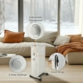 thumbnail image 5 of Mainstays 1500W Mechanical Oil Filled Electric Radiant Space Heater, White, New, WSH07O2AWW, 5 of 14