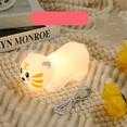 thumbnail image 3 of Christmas Gift Tiger Lamp, Silicone Color-Changing Tiger Desk Night Light, (Charging Remote-Controlled Clap Light), 3 of 6