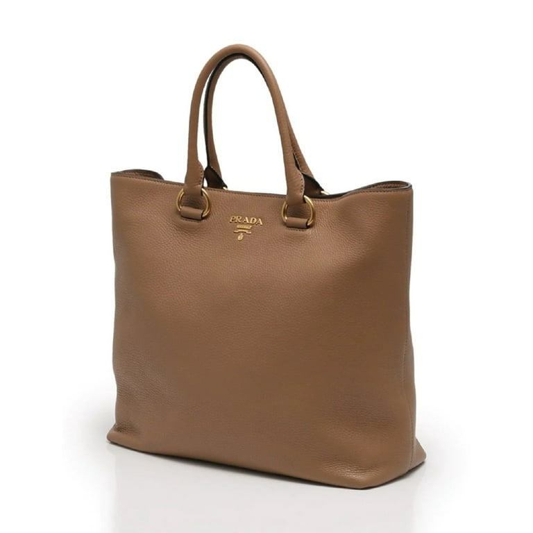 Prada Leather Shoulder Bag - Cognac