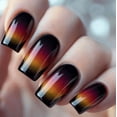 thumbnail image 4 of YTTAL Buy 2 Get 1 Free Earth & Star Press On Nails, Matte Black Short Square Fake Nails with 3D Earth Galaxy Design, Reusable Glue On Nails with Jelly Nails File, Stick On Nails for Women Daily Party, 4 of 11