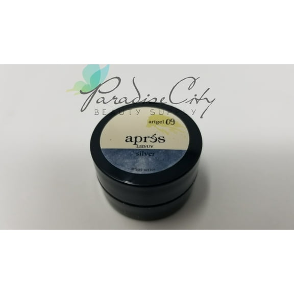 Apres Nail Art Gel Paint - 9-Silver