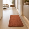thumbnail image 5 of AuroraX Bathroom Rug Non Slip Backing Absorbent Quick Dry Washable Orange Large Bath Rugs for Bathroom Floor Bath Mat for Tub, 5 of 7