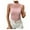 Pink, variant on Essentials Womens Camisole Tank Tops Sheer Mesh Patchwork Neck Trendy Sleeveless Summer Tops Clothes Outfits 2025