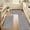 Gray, variant on Vaukki Chevron Kitchen Rugs Sets of 3, Non Slip Machine Washable Kitchen Floor Mats, Heavy Duty Low Profile Rugs for Sink Laundry Room, Brown