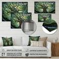 thumbnail image 4 of Designart "Brances Canopies beauty I" Landscape Trees Metal Art Living Room, 4 of 5