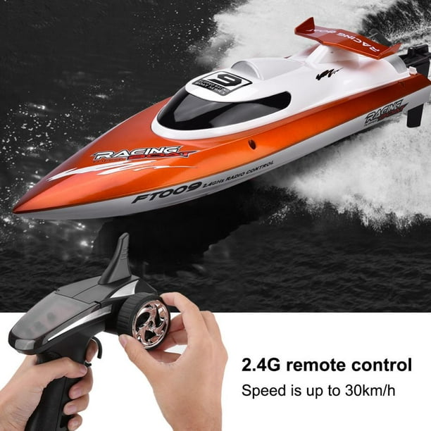 VBESTLIFE 2.4GHz 4 Channels Remote Control Speedboat Racing RC Speed Boat Toy Model Speedboat ...