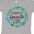 thumbnail image 4 of Inktastic Grandpa's Favorite Girl Blue Flower Wreath Girls Baby Bodysuit, 4 of 5