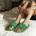 thumbnail image 6 of FUIALDOLG Christmas Cartoon Avocado Print Slippers for Women Memory Foam House Bedroom Open Toe Slide Slipper Shoes Comfy Trendy Gift Slippers, Size 9-10, 6 of 7