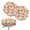 Cardinal Fall Pumpkin, variant on Chaqlin Cardinal Fall Pumpkin Vibrant 3D Print Round Bar Stool Covers 2 Pack, Elastic Waterproof Seat Covers, Non-Slip for 12-16 Inch Stools 13 Inch Stools Cover