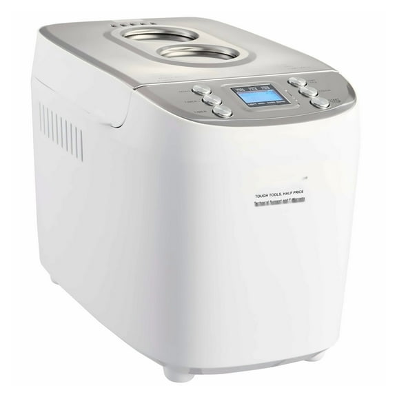 Bread Maker 3LB, 15-in-1 Dough Machine, Gluten-Free Breadmaker, Nonstick Ceramic Pan, Digital Programmable, Whole Wheat, 3 Loaf Sizes & Crust Colors