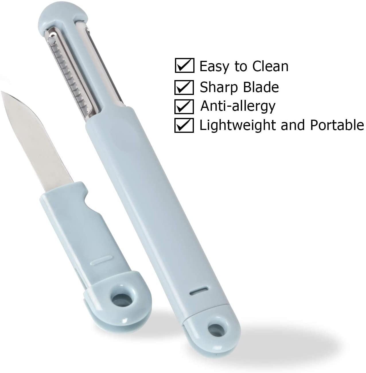 Haitral 3-in-1 Swivel Peeler Stainless Steel Kitchen Gadget for Vegetable Potato Carrot Fruit