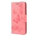thumbnail image 2 of Feishell Wallet Case for Google Pixel 6 Pro,Retro PU Leather Butterfly Embossed Pattern Full Protection Anti-Scratch Shockproof Magnetic Clasp Flip Holder Card Slots & Cash Pocket Phone Cover,Pink, 2 of 6