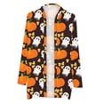 thumbnail image 4 of Camiseta de manga larga para mujer, cárdigan de otoño, cárdigan suelto, camisa estampada, cárdigan, Top, cárdigan de Halloween, camisa Pompotops qwe20988, 4 of 5