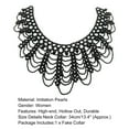 thumbnail image 7 of Shenmeida Detachable Blouse Fake Collar Elegant Pearl Beaded False Collar Choker Peter Pan Necklace, 7 of 7