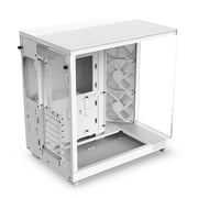 NZXT H6 Flow RGB Compact Dual-Chamber ATX Mid-Tower Airflow Computer Case, White