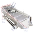 thumbnail image 2 of JG40-95 Linear type Sieve Machine Vibrating Screen 1mm and 4mm Screen Mesh Full Stainless Steel, 2 of 9