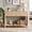 Nature, variant on YDN Fluted Console Sofa Table with Outlets,47" Curved Narrow Console Table with Open Shlef Behind Couch,2 Drawer Entryway Table for Entrance,Hallway,Living Room,Natural