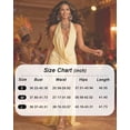thumbnail image 2 of BABOMAREON Women’s Halter Deep V Neck Backless Maxi Dress Sleeveless Ruched Draped High Slit Evening Gown for Club Party Cocktail Formal Events, 2 of 6