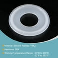 thumbnail image 3 of Uxcell Silicone Rubber Gasket Flange O-Ring for 1 inch Clamp White, 3 of 5