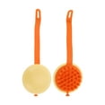 thumbnail image 5 of Unique Bargains 1 Pc Semicircle Hair Shampoo Brush for Head Massage 1.73"x3.03" Yellow, 5 of 6