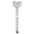 thumbnail image 3 of 2.50 Cts Certified Cushion Shape Moissanite Solitaire Engagement Ring, 18K White Gold Plated Ring /925 Sterling Silver Ring, 3 of 4