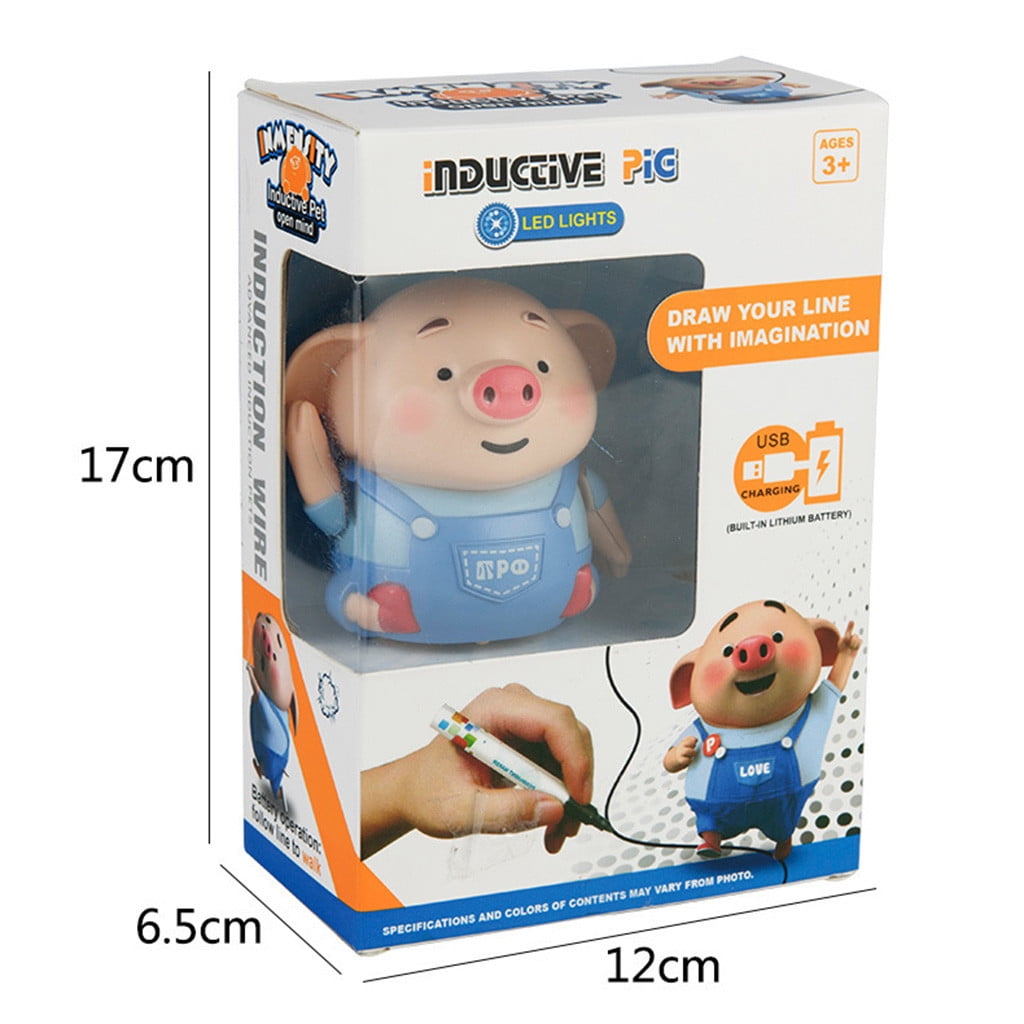 Follow Path Magic Pen Creative Inductive Toy Pig Educational Toy Cute Cmas 