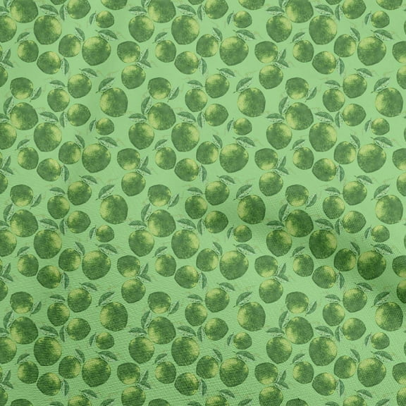 oneOone Polyester Spandex Green Fabric Watercolor Diy Clothing Quilting Fabric Print Fabric By Yard 56 Inch Wide