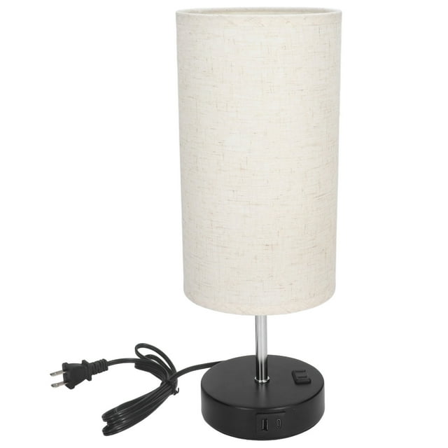 Lámpara LED De Control Táctil, Práctica Recargable, Gran Comodidad, 2 Puertos USB, Luz LED Para Mesita De Noche, 3 Engranajes Para Hotel