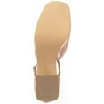 thumbnail image 4 of SUN STONE Womens Pink Padded Ankle Strap Vienna Square Toe Block Heel Buckle Pumps Shoes 11 M, 4 of 4